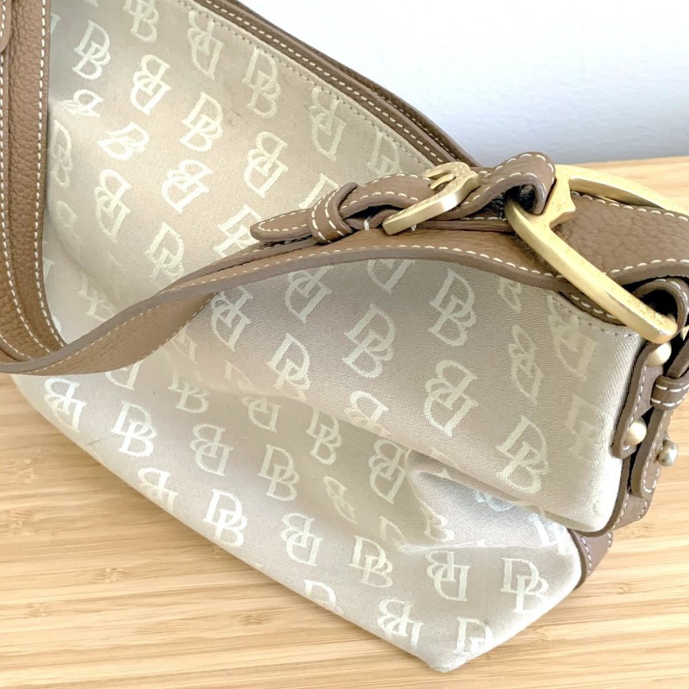 Vintage Canvas Monogram Dooney and Bourke Shoulder Bag - Picture 2 of 10